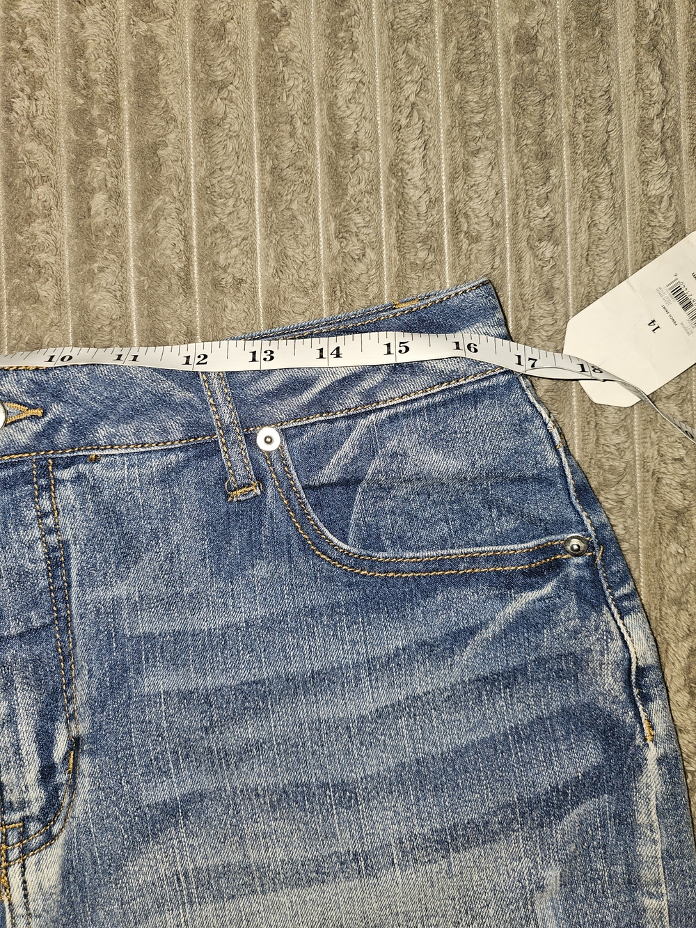 Faded Glory Light Blue Denim Skirt 14 - SK1 - Picture 4 of 9